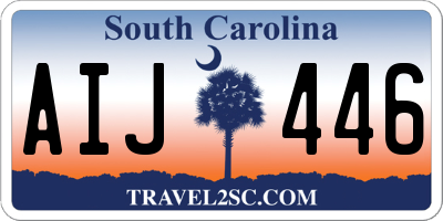 SC license plate AIJ446