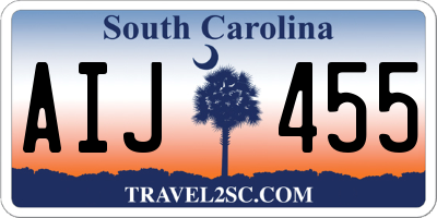SC license plate AIJ455