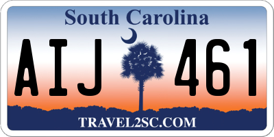 SC license plate AIJ461