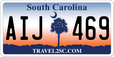 SC license plate AIJ469