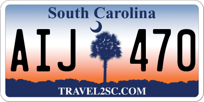 SC license plate AIJ470