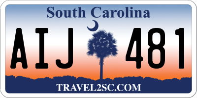 SC license plate AIJ481