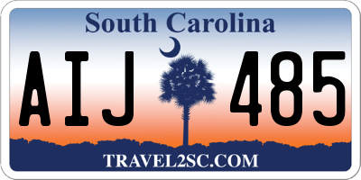 SC license plate AIJ485