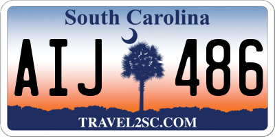 SC license plate AIJ486