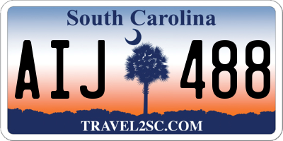 SC license plate AIJ488