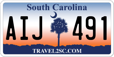 SC license plate AIJ491