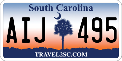 SC license plate AIJ495