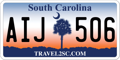 SC license plate AIJ506