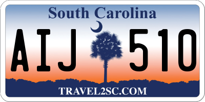 SC license plate AIJ510