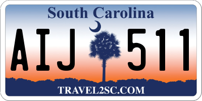 SC license plate AIJ511