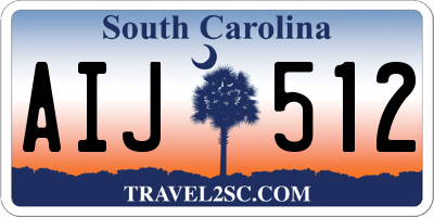SC license plate AIJ512