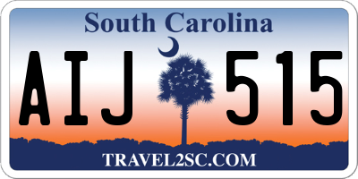 SC license plate AIJ515