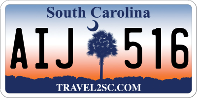 SC license plate AIJ516