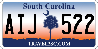 SC license plate AIJ522