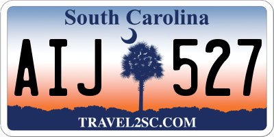 SC license plate AIJ527