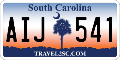 SC license plate AIJ541
