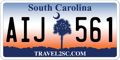 SC license plate AIJ561