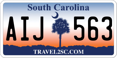 SC license plate AIJ563