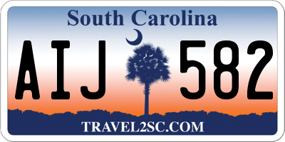 SC license plate AIJ582