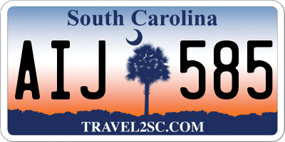 SC license plate AIJ585