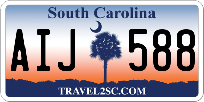 SC license plate AIJ588