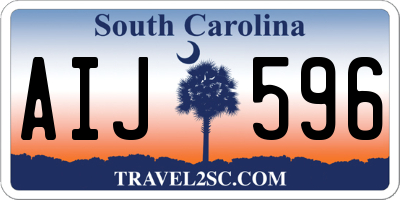 SC license plate AIJ596