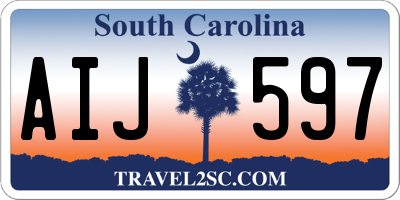 SC license plate AIJ597
