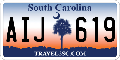 SC license plate AIJ619
