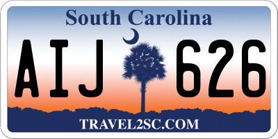 SC license plate AIJ626