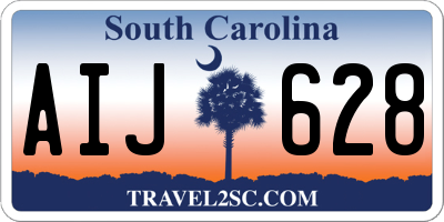 SC license plate AIJ628