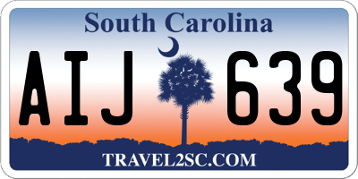SC license plate AIJ639
