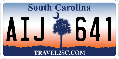 SC license plate AIJ641