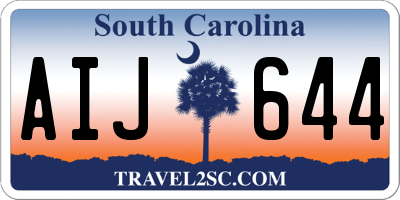 SC license plate AIJ644