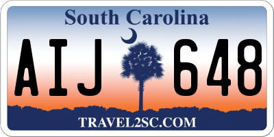 SC license plate AIJ648