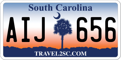 SC license plate AIJ656