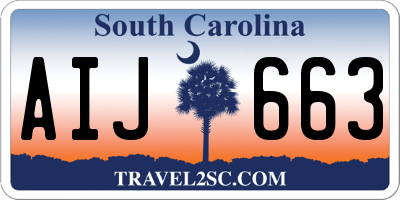 SC license plate AIJ663
