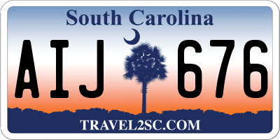 SC license plate AIJ676