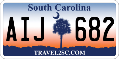 SC license plate AIJ682