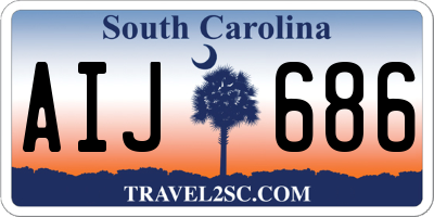 SC license plate AIJ686