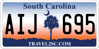 SC license plate AIJ695