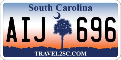 SC license plate AIJ696