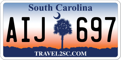 SC license plate AIJ697
