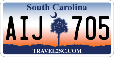 SC license plate AIJ705