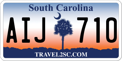 SC license plate AIJ710