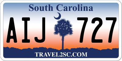 SC license plate AIJ727
