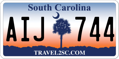 SC license plate AIJ744
