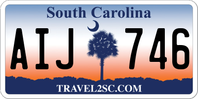 SC license plate AIJ746