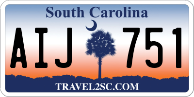SC license plate AIJ751