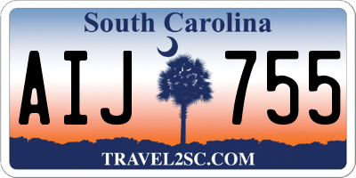 SC license plate AIJ755