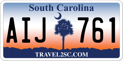 SC license plate AIJ761